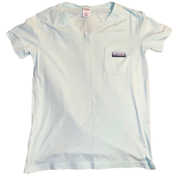 PINK Victoria's Secret Tops - VICTORIA Secret Pink Mint Logo Tee